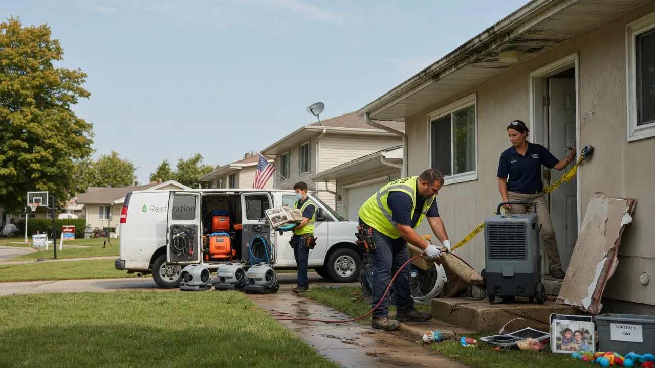 Water Damage Restoration in Mechanicsburg, IL near me